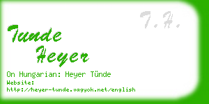 tunde heyer business card