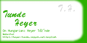 tunde heyer business card